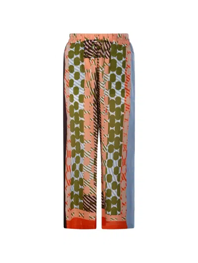Mapoesie Max Pollen Abstract-print Trousers In Multi