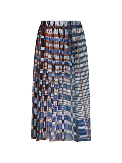 Mapoesie Romeo Check-pattern Pleated Skirt In Multi