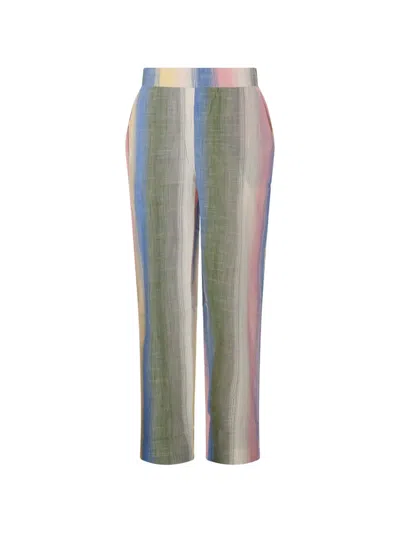 Mapoesie Striped Straight-leg Trousers In Multi