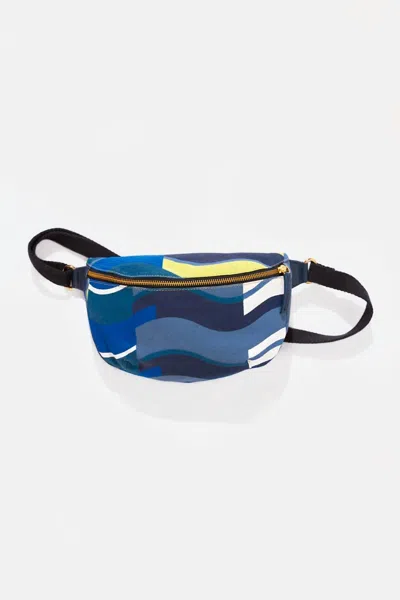 Mapoesie Women's Chiara Nazare Bum Bag In Navy/cobalt/light Blue/lime/white
