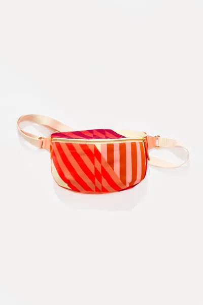 Mapoesie Women's Chiara Shibuya Bum Bag In Coral/cream/orange/plum/pink In Multi