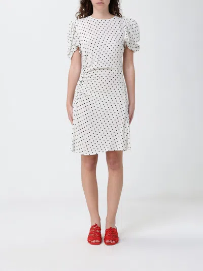 Mar De Margaritas Dress  Woman Color Ecru In White