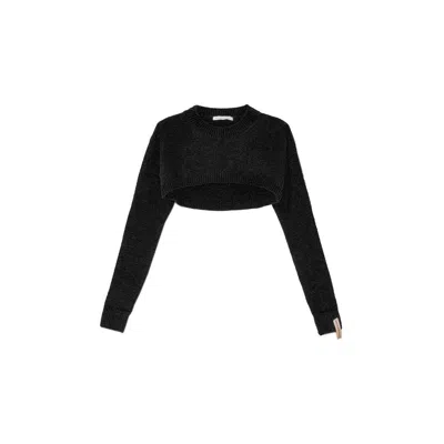 Mar De Margaritas Black Acrylic Sweater
