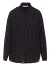 Mar De Margaritas Clelia Button-down Shirt In Black