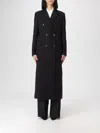 Mar De Margaritas Coat  Woman Color Black In Black