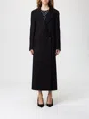 Mar De Margaritas Coat  Woman Color Black In Black