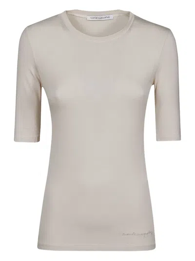 Mar De Margaritas Crew-neck Short-sleeve T-shirt In White