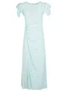Mar De Margaritas Light Blue Viscose Dress For