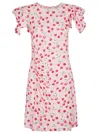 Mar De Margaritas Cherry Motif Mini Dress In Pink