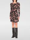 Mar De Margaritas Woman Mini Dress Black Size M Viscose In Schwarz 1
