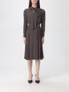 Mar De Margaritas Dress  Woman Color Brown In Black