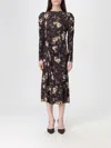 Mar De Margaritas Dress  Woman Color Brown In Multi