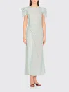 Mar De Margaritas Light Blue Viscose Dress For