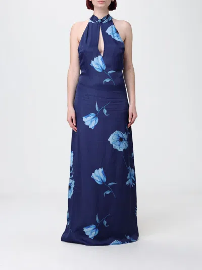 Mar De Margaritas Dress Woman In Blue
