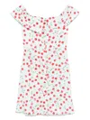 Mar De Margaritas Off-shoulder Mini Dress With Ruffled Neckline