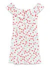 Mar De Margaritas Off-shoulder Mini Dress With Ruffled Neckline