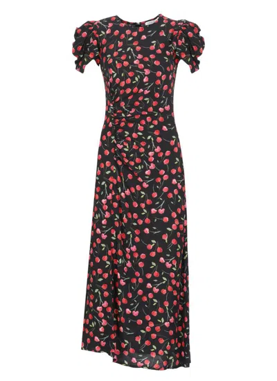 Mar De Margaritas Black Viscose Dress
