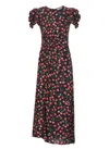 Mar De Margaritas Black Viscose Dress In Black