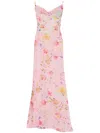 Mar De Margaritas Delicate Floral Maxi Dress In Pink