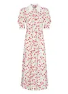 Mar De Margaritas White Viscose Dress In White