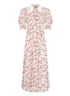 Mar De Margaritas White Viscose Dress In White