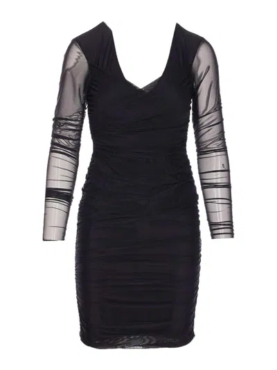 MAR DE MARGARITAS VESTIDO MIDI - NEGRO