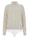 Mar De Margaritas Body Shirt With Black Polka Dots