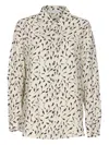 Mar De Margaritas Floral-pattern Button-down Shirt In Neutral