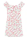 Mar De Margaritas Off-shoulder Mini Dress With Ruffled Neckline