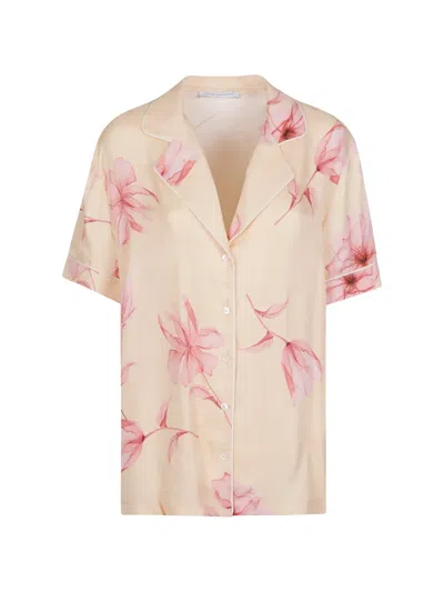 Mar De Margaritas Floral Shirt In Neutral