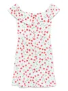 Mar De Margaritas Off-shoulder Mini Dress With Ruffled Neckline