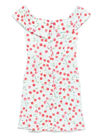 MAR DE MARGARITAS LIGHT GREEN PRINTED DRESS
