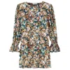 Mar De Margaritas Woman Mini Dress Deep Jade Size L Viscose In Multicolor