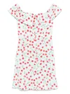 Mar De Margaritas Off-shoulder Mini Dress With Ruffled Neckline In White