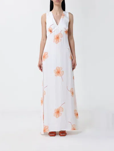 Mar De Margaritas Dress  Woman Color Peach In White