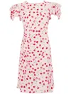 Mar De Margaritas Cherry Motif Mini Dress In Pink