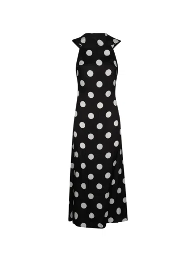Mar De Margaritas Polka Dot Dress In Multi