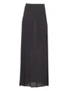 Mar De Margaritas Polka-dot Maxi Skirt In Black