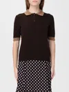 Mar De Margaritas Polo Shirt  Woman Color Brown In Brown