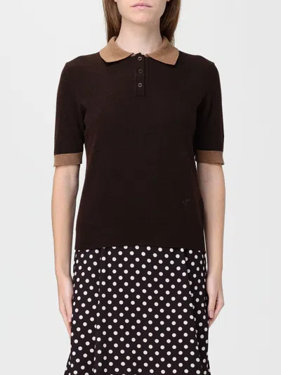 Mar De Margaritas Polo Shirt  Woman Color Brown