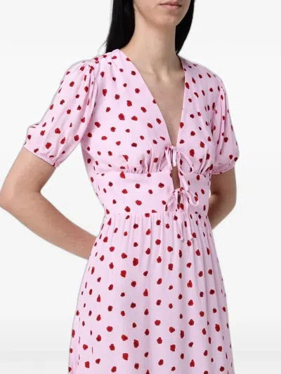 Mar De Margaritas Printed Tie-fastening Mini Dress In Multi