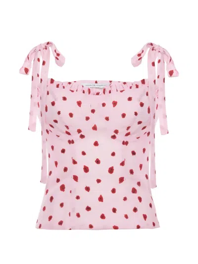 Mar De Margaritas Printed Top In Pink