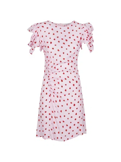 Mar De Margaritas Ruffled-sleeves Dress In Pink
