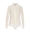 Mar De Margaritas Buttoned Bodysuit In White
