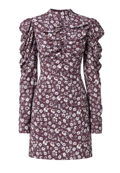 Mar De Margaritas Short Dress Wrapped With Sleeves  In Multi