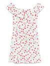 Mar De Margaritas Off-shoulder Mini Dress With Ruffled Neckline