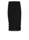 Mar De Margaritas Woman Midi Skirt Black Size Xl Polyamide, Elastane, Polyester In Black
