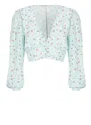 Mar De Margaritas Top  Woman Color Gnawed Blue