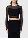 Mar De Margaritas Top  Woman Color Black In Black