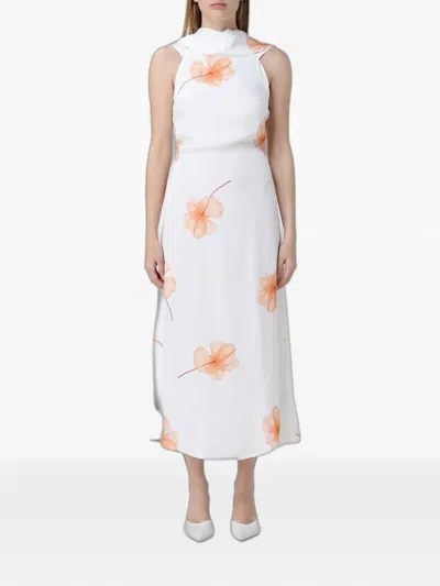 Mar De Margaritas Vera Midi Dress In Black
